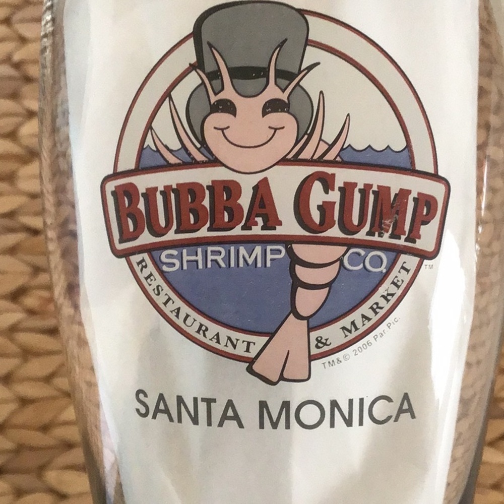Set of 2 Bubba Gump Shrimp Co. Glasses, Santa Monica (CA) & Madeira Beach (FL) - Picture 4 of 8